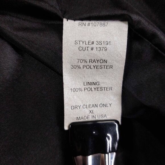 3 Sisters Women’s Sz XL Textured Jacquard Jacket Pinkish Brown Retro Artsy Swing - Picture 9 of 10